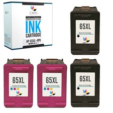 4 PK Ink Cartridges for HP 65XL Replacement Cartridge DeskJet AMP Envy Printer picture