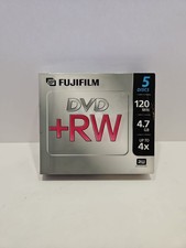 5 pack  Fujifilm  DVD+RW 4.7GB 120 Min Disc 4X ~ Sealed NIB picture