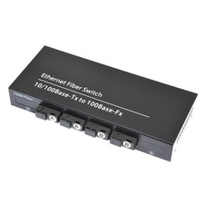 Fiber Optical Media Converter 10/100M Single Mode 20Km 4 SC 2 RJ45 Fiber Switch picture