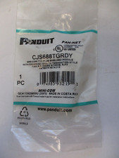 PANDUIT PAN-NET, CJS688TGRDY TX6 SHIELDED MODULE WITH ENHANCED GIGA TX TERM.  picture