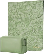 Sage Green Sleeve for 13-13.3 inch Laptops, Includes Small Bag for Accessories picture