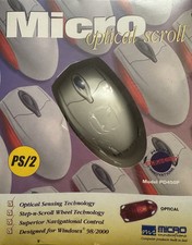 Micro Innovations Optical Scroll PS/2 Mouse PD450P - NEW picture