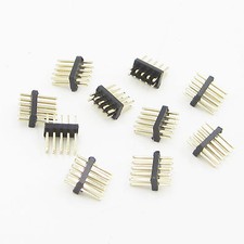 50PCS Gold Plated 1.27mm Pitch Male 2x5 Pin 10 Pin Straight Pin Header Strip picture