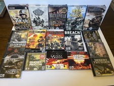 Lot Of 17 - PC War Military Battle Game Lot - First Person picture