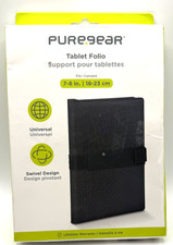 PureGear Universal Tablet Folio for 7-8 in. Tablets - Black picture
