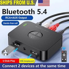 3-IN-1 Bluetooth Receiver & Transmitter Wireless RCA to 3.5mm Aux Audio Adapter picture