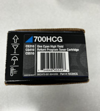 Genuine Lexmark 70C0HCG Cyan High Yield Toner Cartridge picture