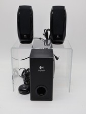Logitech S-220 Computer Audio System Including Speakers and Subwoofer. Tested picture