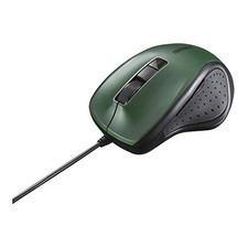 Buffalo BUFFALO Wired BlueLED Silent 5-Button Mouse Green BSMBU308GR picture