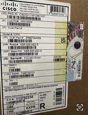 CISCO ASR-920-4SZ-D .AGGREGATION SERVICES ROUTER- 2GE & 4-10GE/ DUAL DC PWR. picture