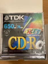 New Factory Sealed - Lot of 10 TDK CD-R 650MB 74Min  - Japan Made picture