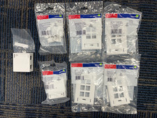 Leviton QuickPort Lot - 2 Surface Mount Boxes, 2 4-Port Plates, 2 6-Port Plates picture