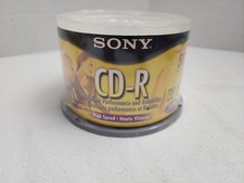 NEW Sony CD-R High Speed Recordable Disc 700 MB 1X-48X 80 Min 50 Pk Sealed picture