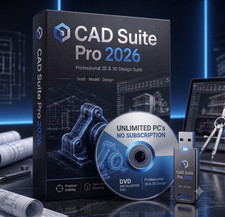 CAD Suite 2026 USB 2D Drafting 3D Modeling Software for Windows picture