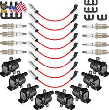 8 Pcs UF262 round Ignition Coil Set with 41-962 Spark Plugs 12192192 748UU Spark picture