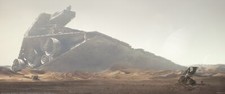 Landscape star wars destroyer desert Custom Gaming Mat Desk picture