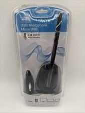 CYBER ACOUSTICS CVL-1084 USB MICROPHONE MICRO USB UPC: 646422104201 - NIP picture