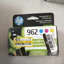 NEW Genuine Authentic HP 962 3-Pack Ink Tri Color New Expired picture