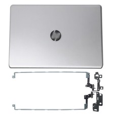 New for HP 17-BS 17-AK 17AY Silver LCD Back Cover+Hinges 926482-001 933291-001 picture