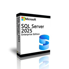 New Microsoft SQL Server 2025 ENTERPRISE 48 Core Unlimited User CALs CoA GENUINE picture