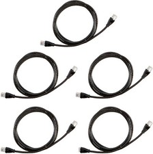 5 Pack RJ45 Cat-6 Ethernet Patch Internet Cable - 5 Feet (1.5 Meters) NEW IN BOX picture