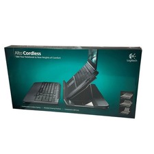 Logitech Alto Cordless Notebook Stand w Cordless Keyboard and USB Hub READ picture