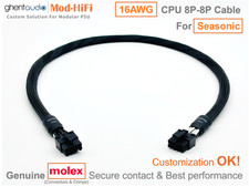 ⚡️16AWG CPU 8P Cable for Seasonic PRIME ATX 3.1 PX1600 TX1600...-📏70cm/27 inch picture