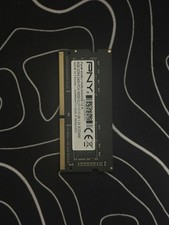 PNY 8GB DDR4 2400 PC4-19200-CL17-17-17-39 1.2V SODIMM Part # 8GBU1X08JGGG39-12-K picture