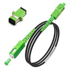 15 Meters SC/APC to SC/APC Fiber Optic Internet Cable, Armored Single Mode Pa... picture