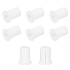8Pcs Wall Grommets for Cables 1 Inch Cable with 8mm Hole, Silicone White picture