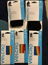 3pk of Velcro One-Wrap Straps, Multi Color Rainbow Velcro Wire Ties & 2 One Ties picture