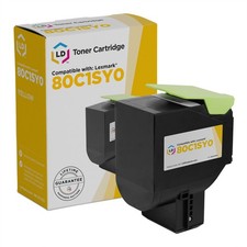 LD Products Toner Cartridge Replacement for Lexmark 801SY 80C1SY0 (Yellow) picture