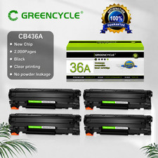 4 Pack Black Toner Cartridge Replacement for HP 36A CB436A P1505 P1505n M1522nf picture