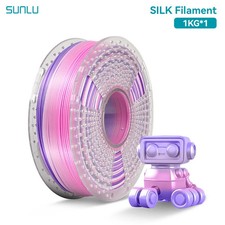 SUNLU Silk PLA 3D Printer Filament 1.75mm 1KG Dual/Triple/Rainbow Color picture