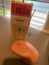 TECKNET TK-MS006 Wireless Optical Mouse 1600 DPI 3-Button Scroll Wheel Pink picture