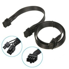 8 Pin to DUAL 8 (6+2) PCI-e GPU Cable for EVGA, Silverstone Modular Power Supply picture