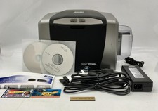 HID Fargo DTC1250e ID Card Printer Single Sided USB Tested Working w/Adapter picture