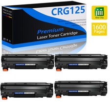 4 Pack CRG125 Toner cartridge Compatible for Canon 125 imageCLASS MF3010 Printer picture