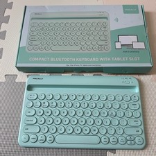 Macally Universal Bluetooth Wireless Mint Keyboard PC Mac iPhone iPad Tablet picture