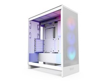 NZXT H7 Flow RGB (2024) Mid-Tower Case - All White-CM-H72FW-R1 picture