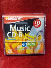 Memorex Music CD-R Recordable 700mb 80 Minute - 10 Pack - Brand New picture