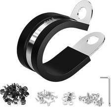 71 Pack 3/4 Inch P Clamps Stainless Steel Rubber Cushioned Insulated Clamps picture