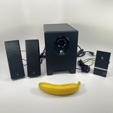 Logitech X-240 2.1 Channel Speaker System for CPU with Subwoofer EXCELLENT picture