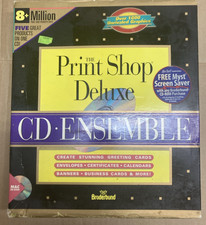 Broderbund The Print Shop Deluxe CD Ensemble for Vintage Macintosh CID picture