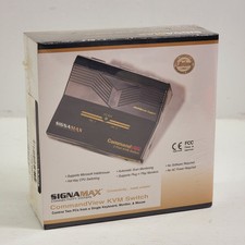 Signamax CommandView 2-Port KVM Switch PS/2 Connecter FO-098-8025 New Sealed NOS picture