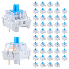 50 PCS Mechanical Keyboard Switches Keyboard Clicker 3 Pin Blue Switch Replaceme picture