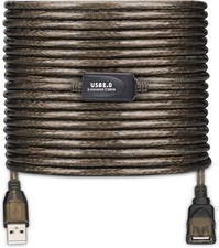 USB 2.0 Type a Male to a Female Active Repeater Extension Cable 50Ft, High Speed picture