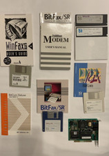 Vintage Computer Bundle - Internal Modem, Miscellaneous Software, Manuals picture