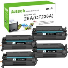 HP 26A Toner 4 Pack Aztech CF226A M402 M426 MFP picture