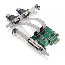 PCI-E Parallel Serial Combo Card XM-PEX-1P2S RS232 WCH382L 16C550 UART picture
